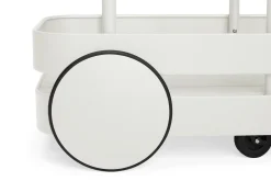 Fatboy Jolly Trolley Table de bar mobile, blanc, 78x55x200 cm
