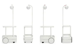 Fatboy Jolly Trolley Table de bar mobile, blanc, 78x55x200 cm