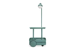 Fatboy Jolly Trolley Table de bar mobile, vert, 78x55x200 cm