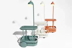 Fatboy Jolly Trolley Table de bar mobile, vert, 78x55x200 cm