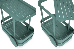 Fatboy Jolly Trolley Table de bar mobile, vert, 78x55x200 cm