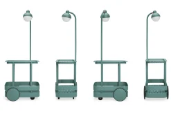 Fatboy Jolly Trolley Table de bar mobile, vert, 78x55x200 cm