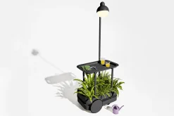 Fatboy Jolly Trolley Table de bar mobile, black, 78x55x200 cm