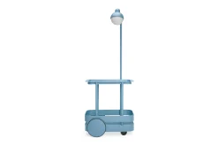 Fatboy Jolly Trolley Table de bar mobile, bleu, 78x55x200 cm