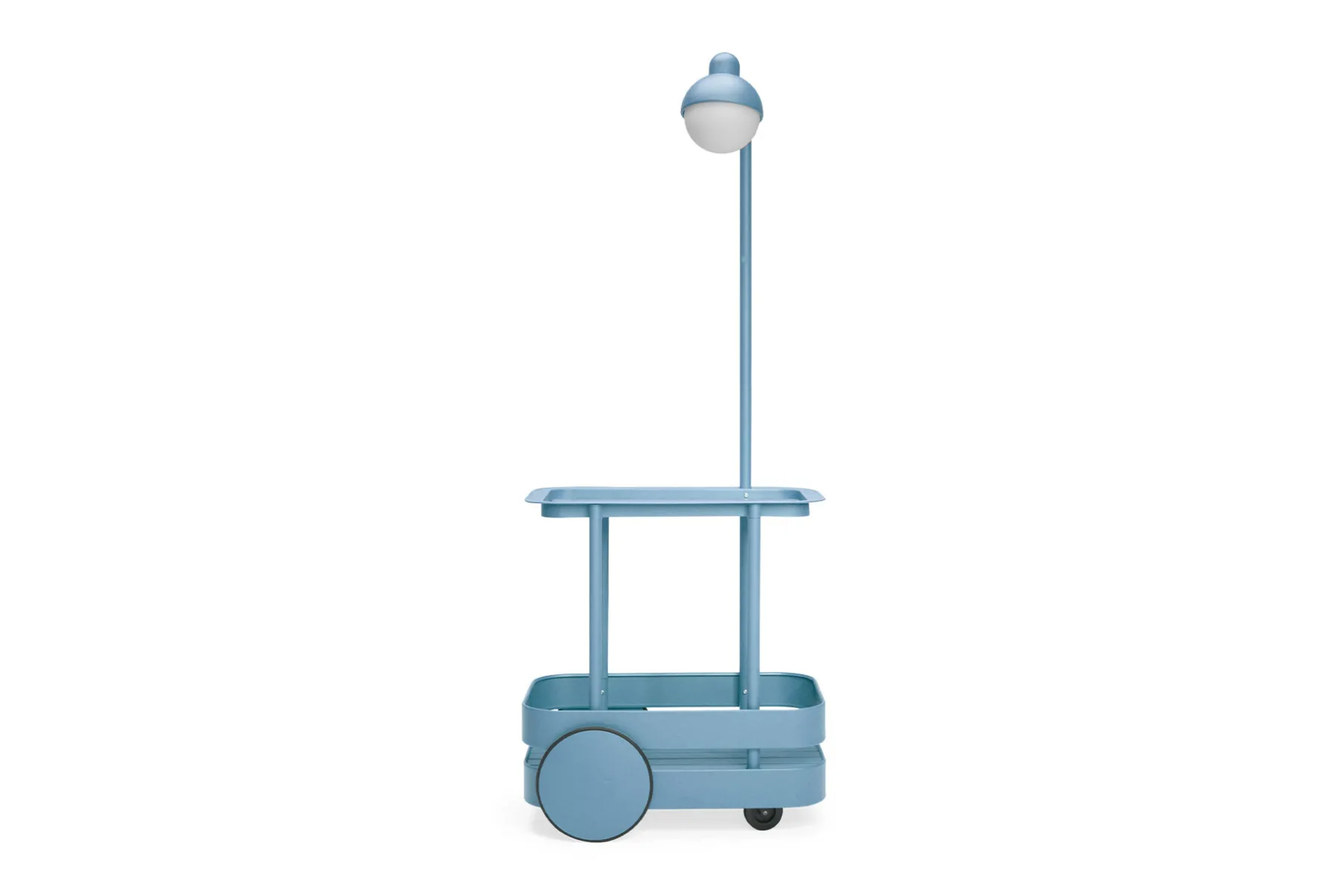 Fatboy Jolly Trolley Table de bar mobile, bleu, 78x55x200 cm