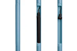 Fatboy Jolly Trolley Table de bar mobile, bleu, 78x55x200 cm