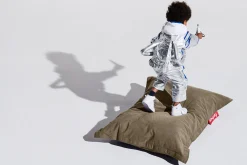 Fatboy Junior Canvas Pouf pour enfant, gris, 100x130 cm