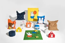 Fatboy Junior Nylon x Miffy / Boris Pouf géant Miffy, bleu, 130x100 cm