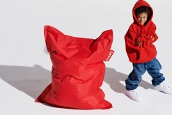 Fatboy Junior Pouf pour enfant, rouge, 100x130 cm