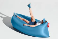 Fatboy Lamzac 3.0 Pouf gonflable, bleu, 185x83x50 cm