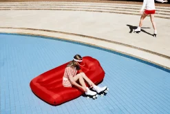 Fatboy Lamzac L Pouf gonflable, rouge, 190x105x45 cm