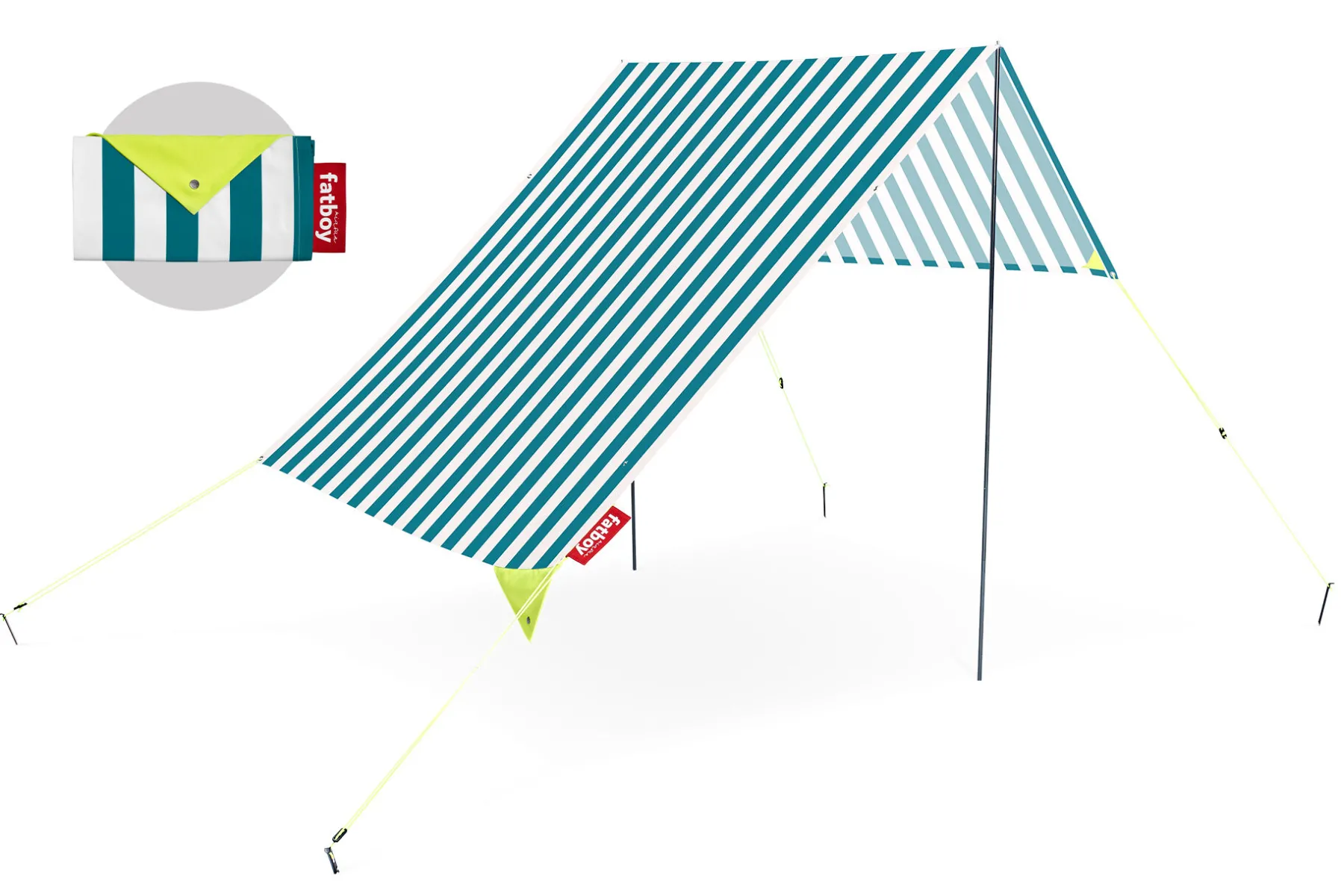 Fatboy Miasun Tente de plage portable, vert, 330x190x140 cm