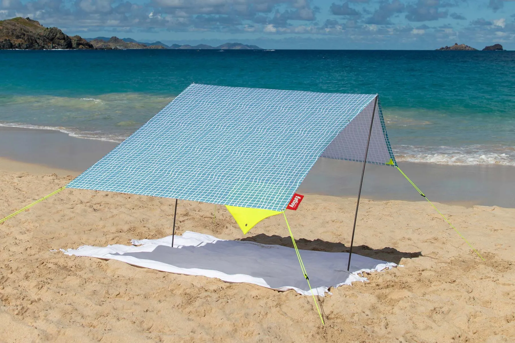 Fatboy Miasun Tente de plage portable, bleu, 330x190x140 cm
