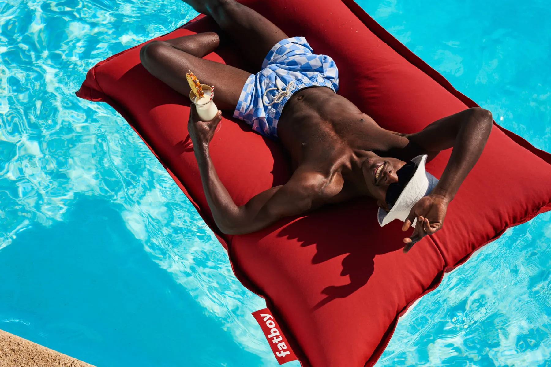 Fatboy Original Floatzac Pouf flottant, rouge, 134x180 cm