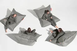 Fatboy Original Pouf d'intérieur, argent, 140x180 cm
