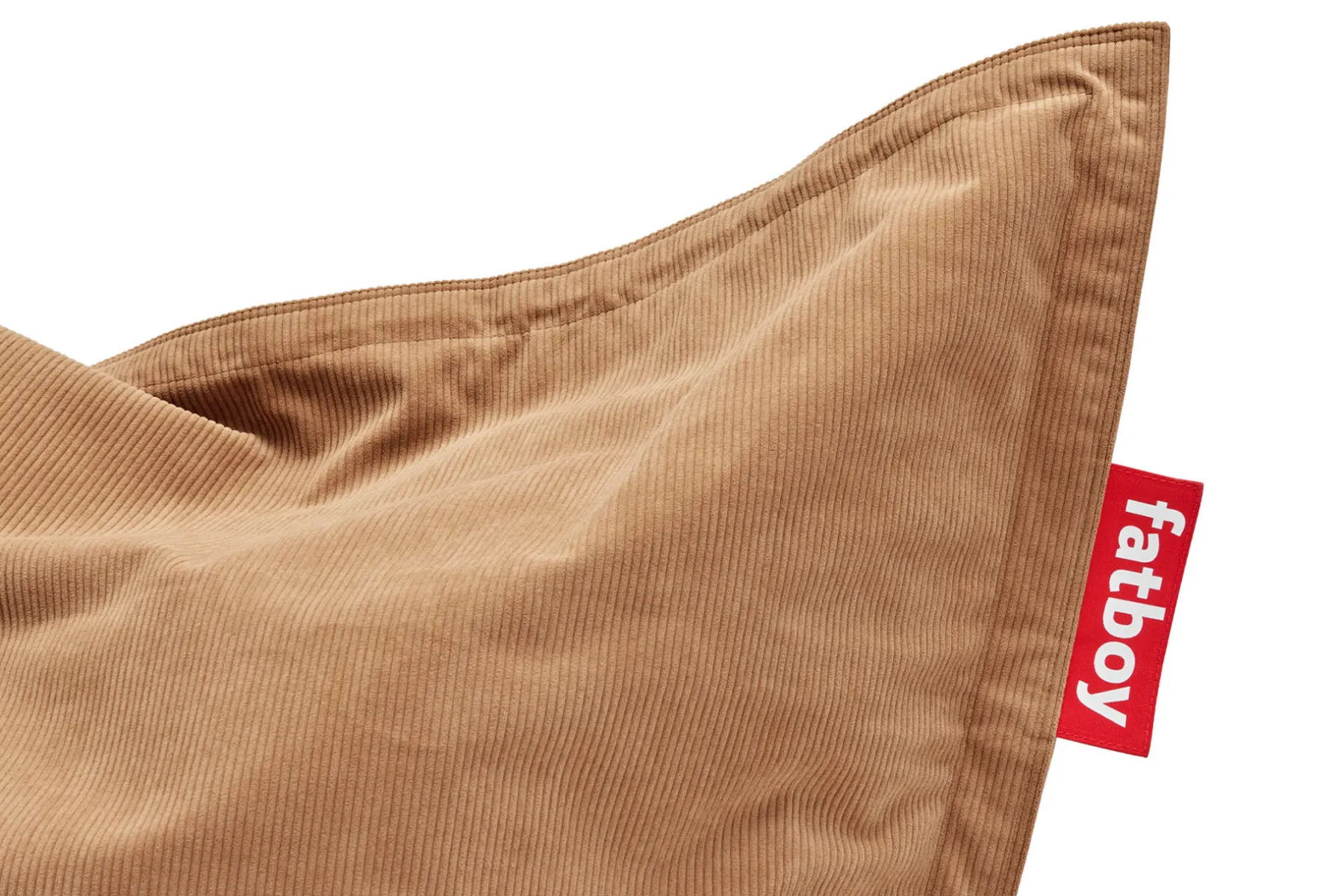 Fatboy Original Slim Cord Pouf en velours côtelé, marron, 120x155 cm