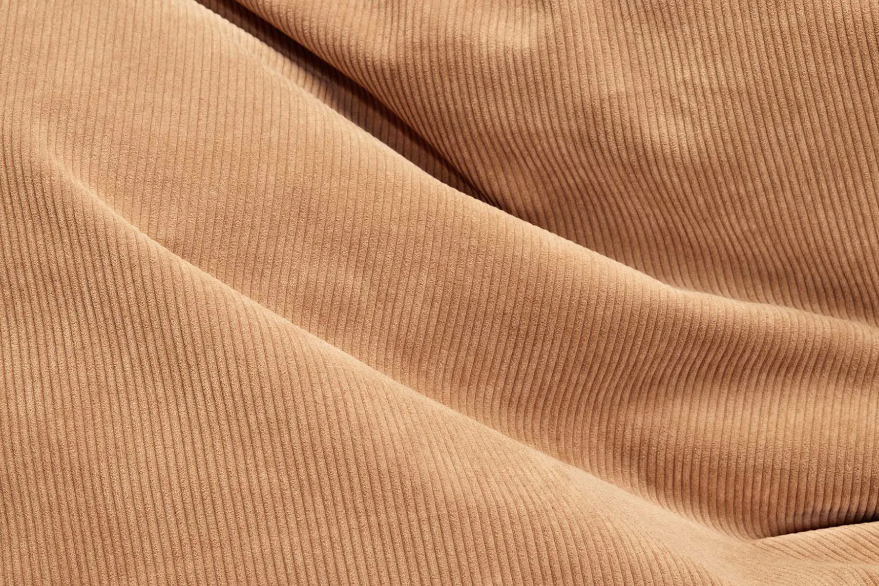 Fatboy Original Slim Cord Pouf en velours côtelé, marron, 120x155 cm