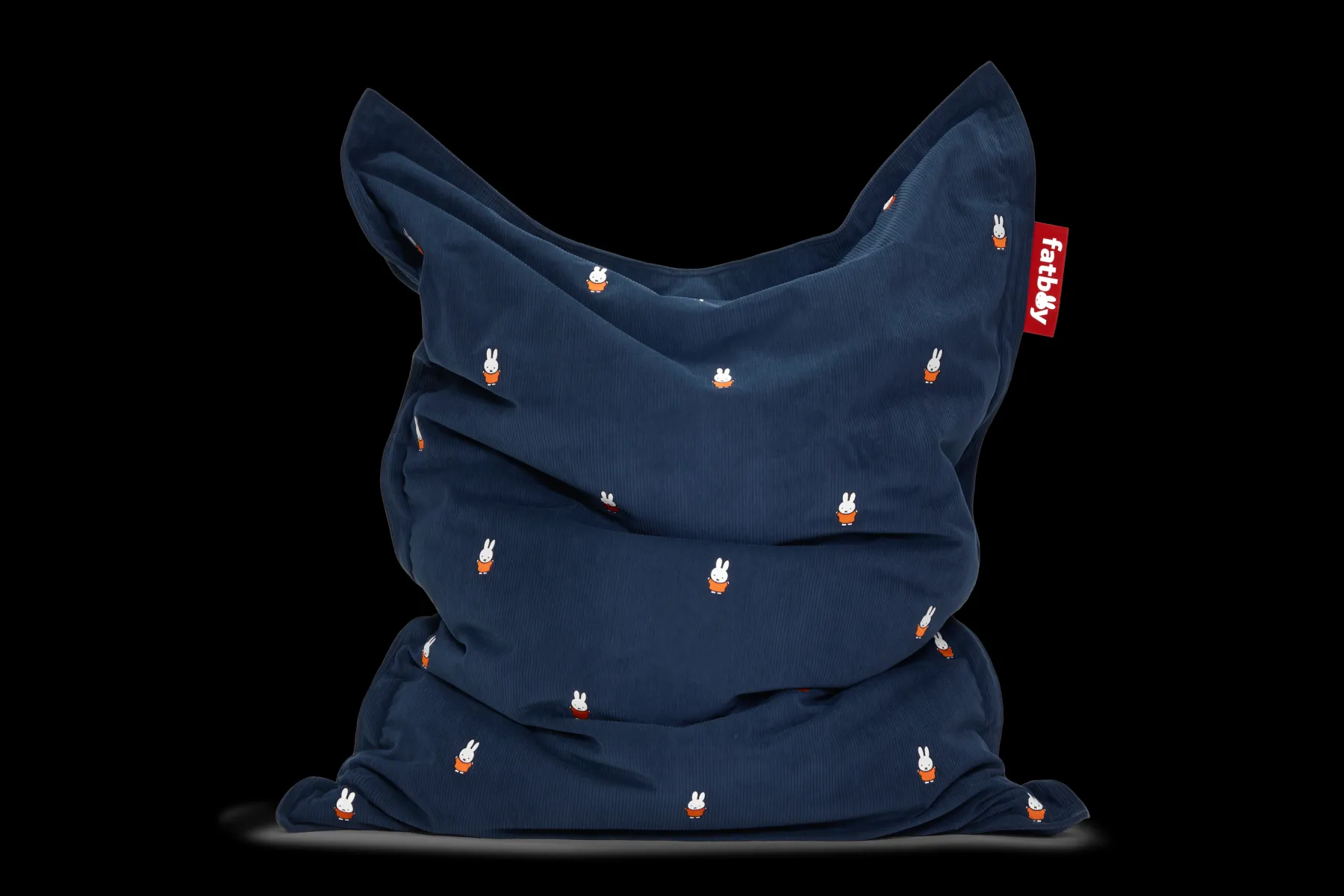 Fatboy Original Slim Cord x Miffy Pouf géant Miffy, 120x155 cm