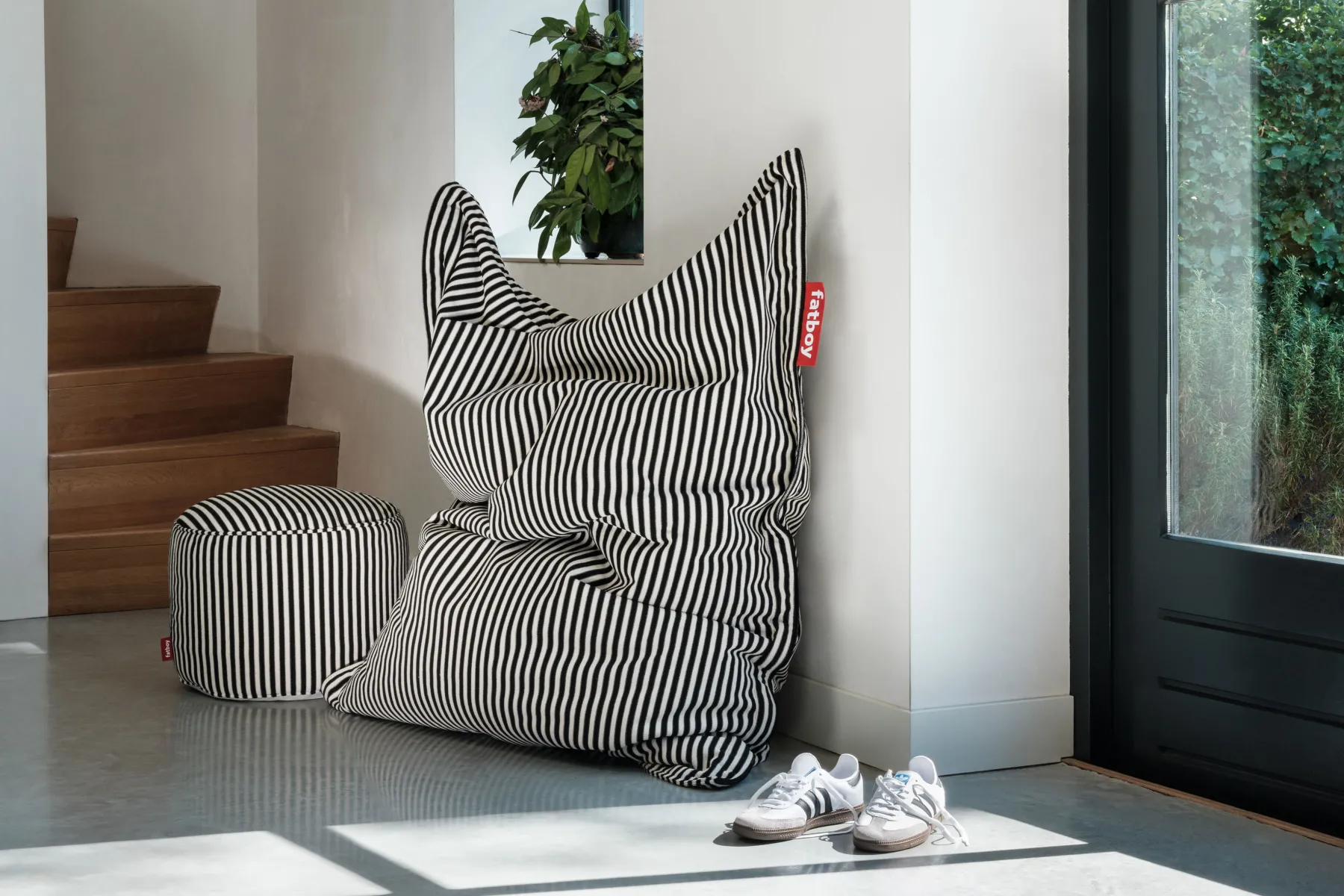 Fatboy Original Slim Terry Pouf en éponge, beige, 120x155 cm