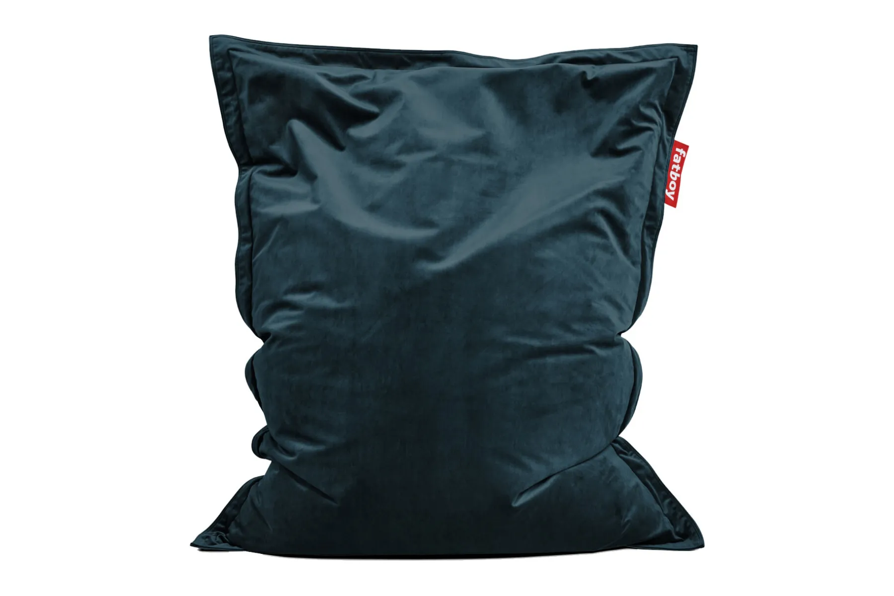 Fatboy Original Slim Velvet Pouf en velours, bleu, 120x155 cm