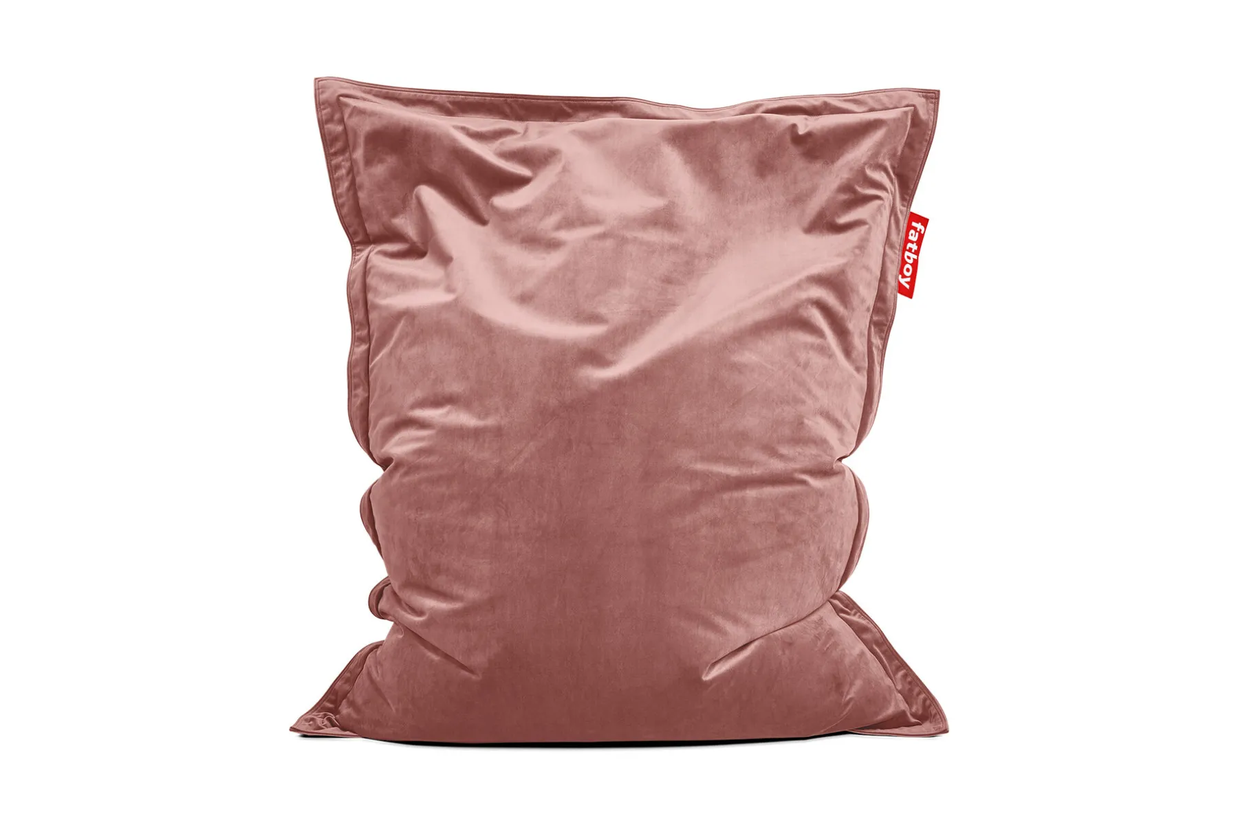 Fatboy Original Slim Velvet Pouf en velours, rose, 120x155 cm