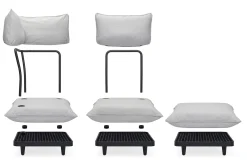 Fatboy Paletti Corner Seat Royal Fauteuil d’angle modulaire, beige, 100x100x90 cm
