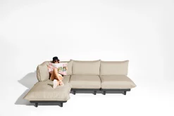 Fatboy Paletti Corner Seat Royal Fauteuil d’angle modulaire, beige, 100x100x90 cm