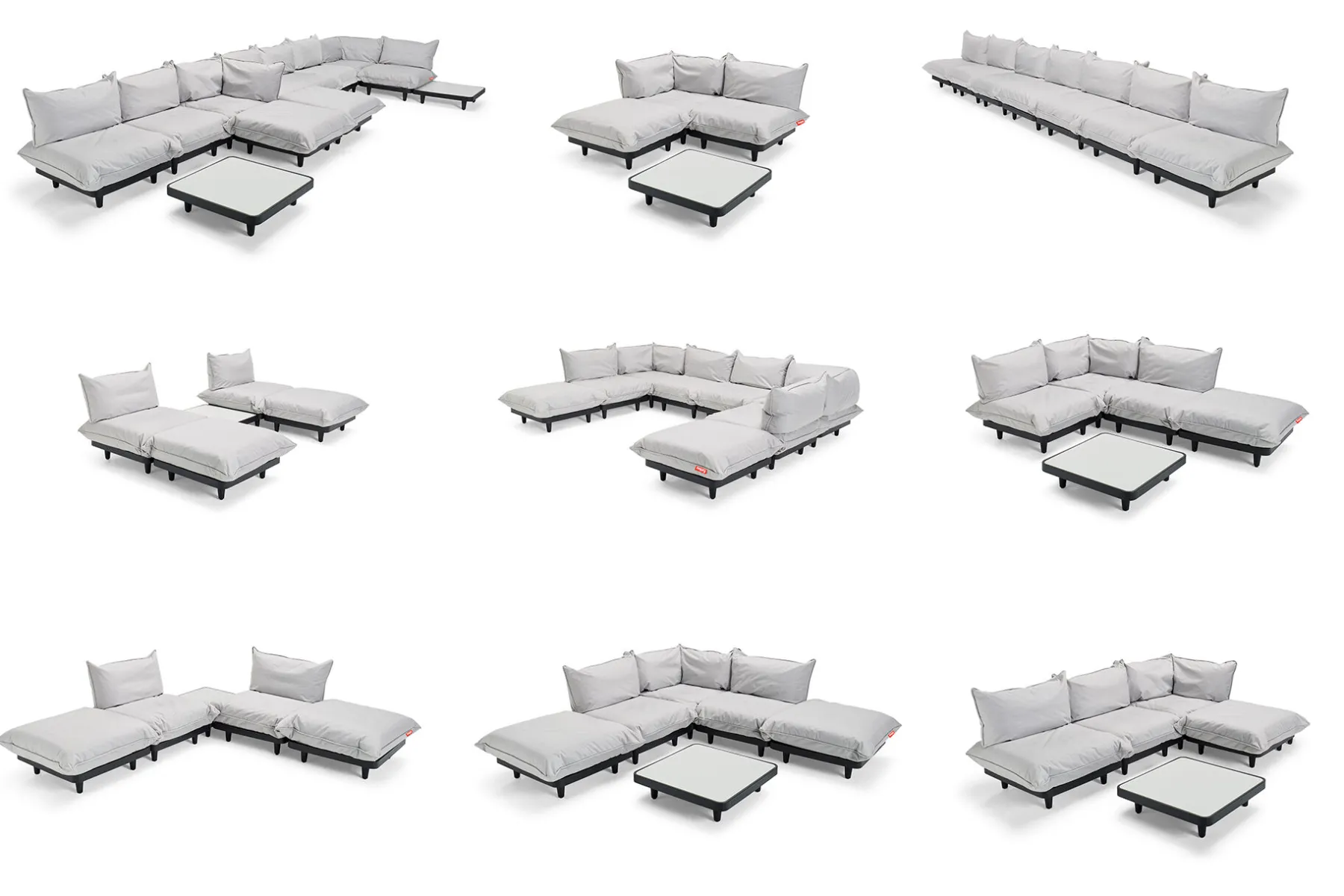 Fatboy Paletti Daybed Fauteuil lounge d’extérieur modulaire, 190x100x90 cm