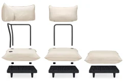 Fatboy Paletti Seat Fauteuil lounge modulaire, beige, 100x100x90 cm