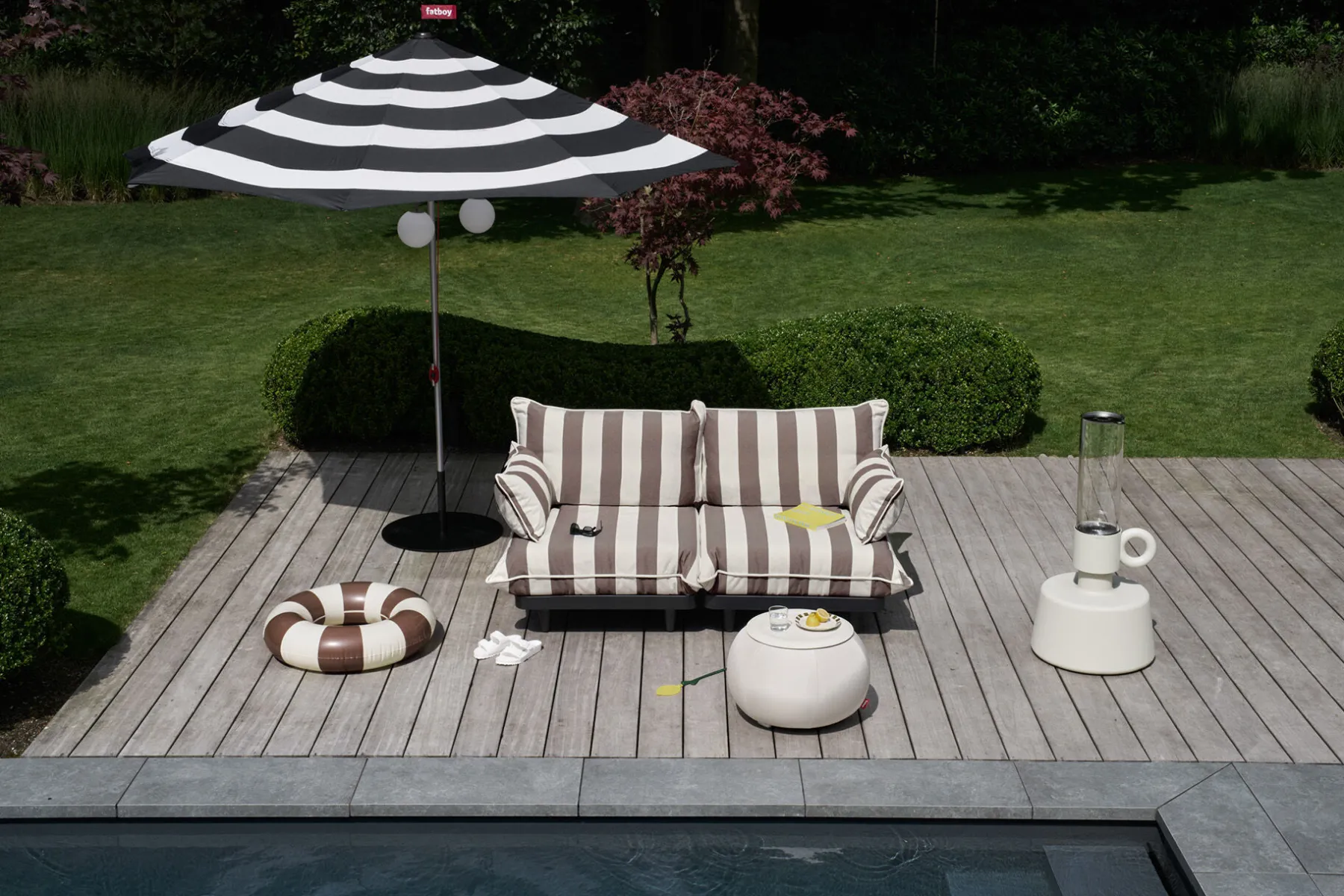 Fatboy Paletti Set Large Ensemble lounge d’extérieur modulaire, 280x190x90 cm