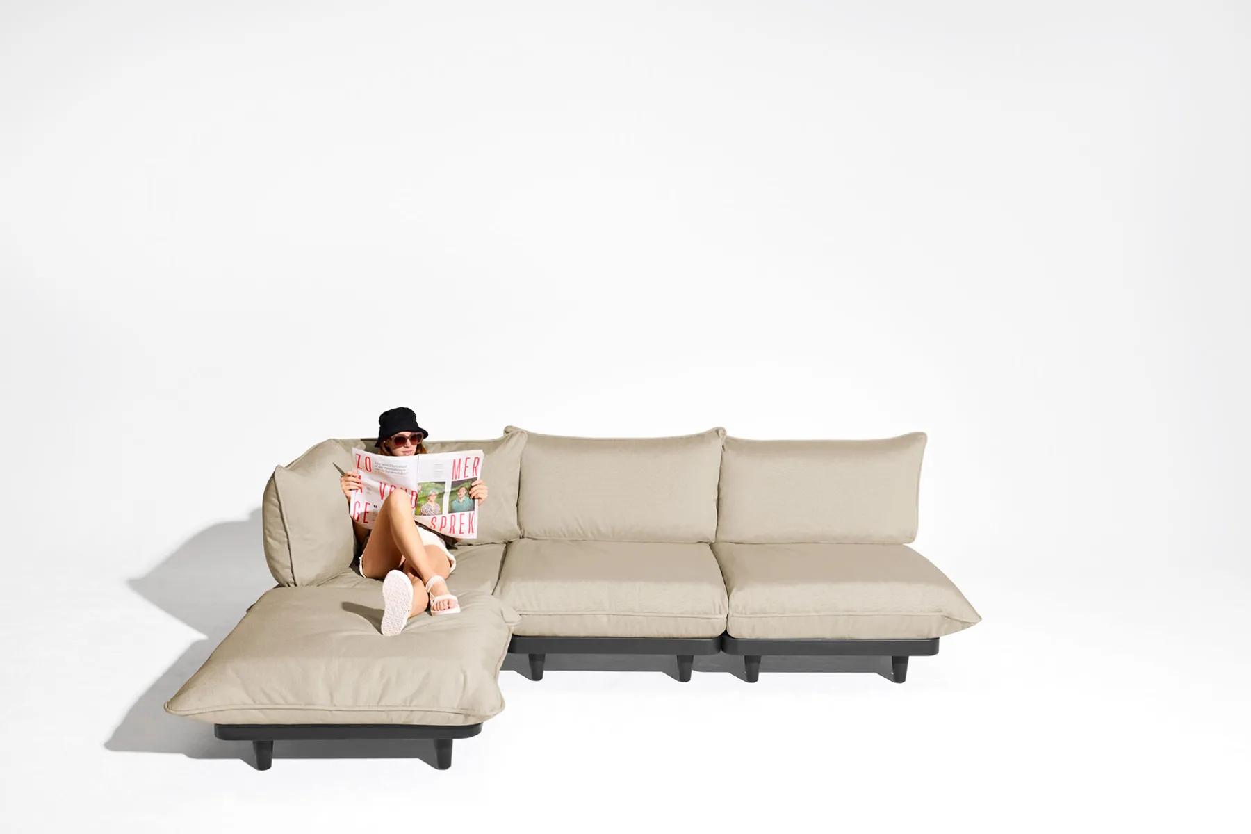 Fatboy Paletti Set Large Royal Ensemble lounge d’extérieur modulaire, 280x190x90 cm