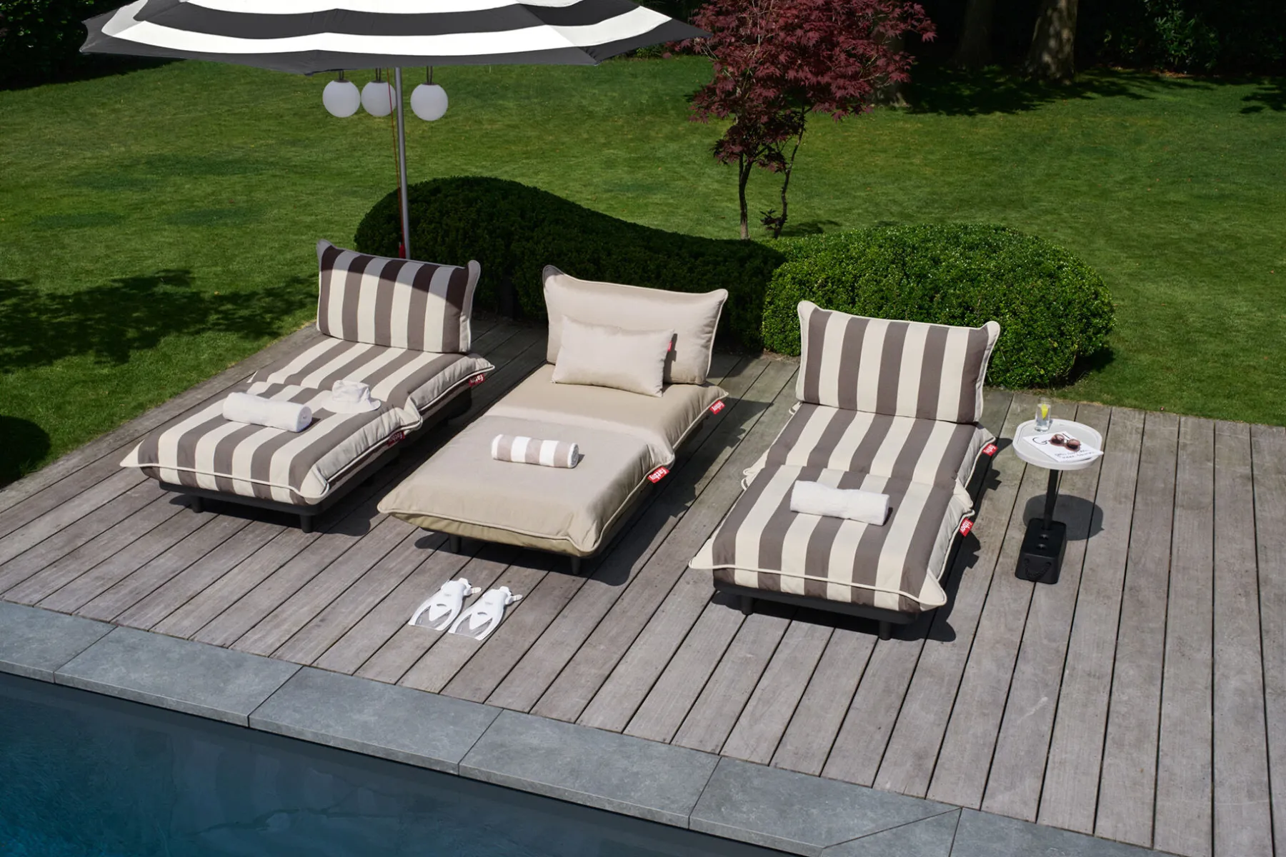 Fatboy Paletti Set Large Royal Ensemble lounge d’extérieur modulaire, 280x190x90 cm
