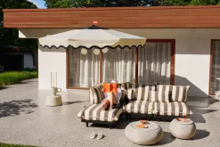 Fatboy Pensol + Base Black Parasol avec pied, 350x350x280 cm