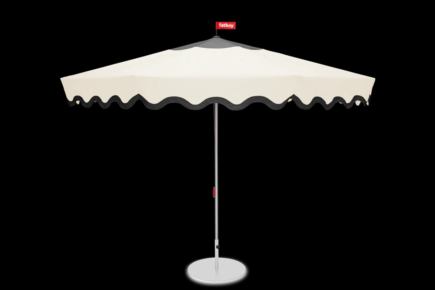 Fatboy Pensol + Base Light Grey Parasol avec pied, 350x350x280 cm