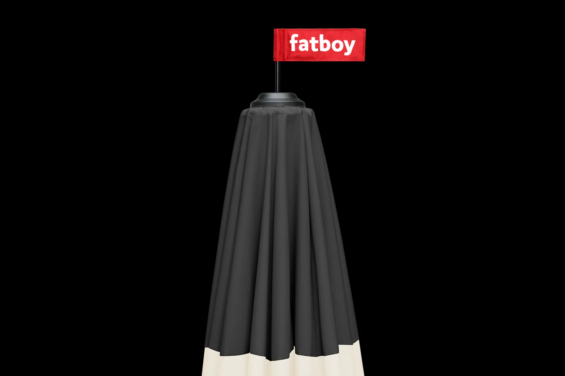 Fatboy Pensol + Base Light Grey Parasol avec pied, 350x350x280 cm