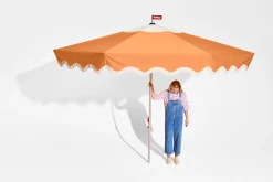 Fatboy Pensol + Base Light Grey Parasol avec pied, 350x350x280 cm