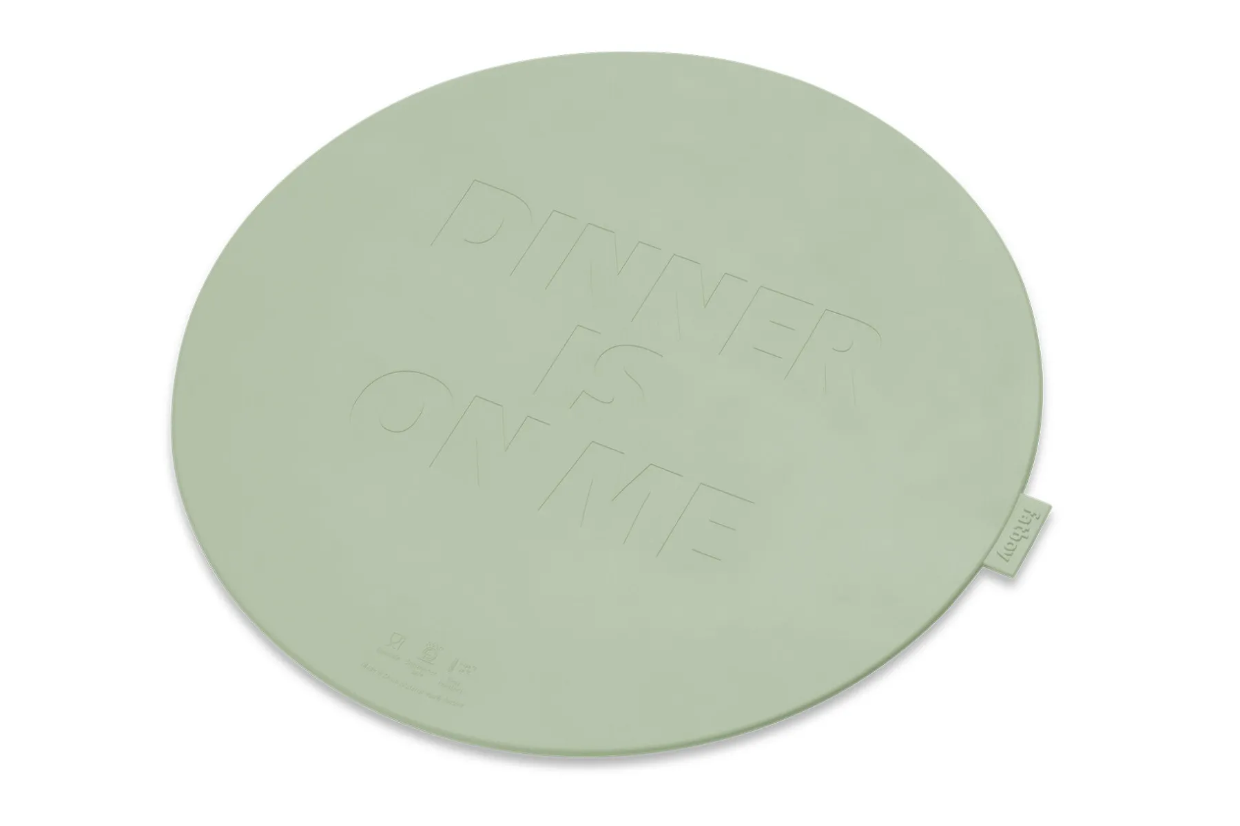 Fatboy Place-we-met Set de table, vert, 36x36x0.4 cm