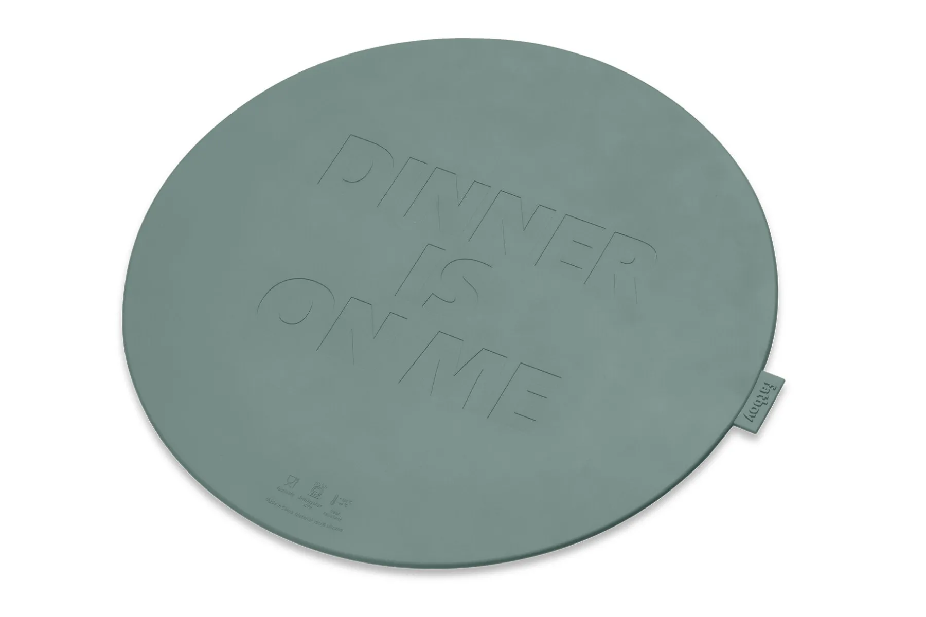 Fatboy Place-we-met Set de table, vert, 36x36x0.4 cm