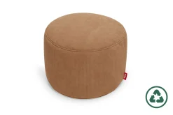 Fatboy Point Cord Pouf en velours côtelé, marron, 50x50x35 cm