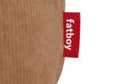 Fatboy Point Cord Pouf en velours côtelé, marron, 50x50x35 cm