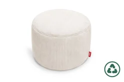 Fatboy Point Cord Pouf en velours côtelé, beige, 50x50x35 cm