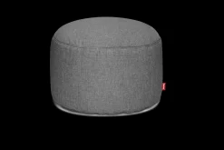 Fatboy Point Large Outdoor Pouf de grande taille - peut être utilisé à l’extérieur, gris, 70x70x40 cm