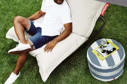 Fatboy Point Outdoor Pouf d’extérieur, blanc, 50x50x35 cm