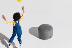 Fatboy Point Outdoor Pouf d’extérieur, gris, 50x50x35 cm