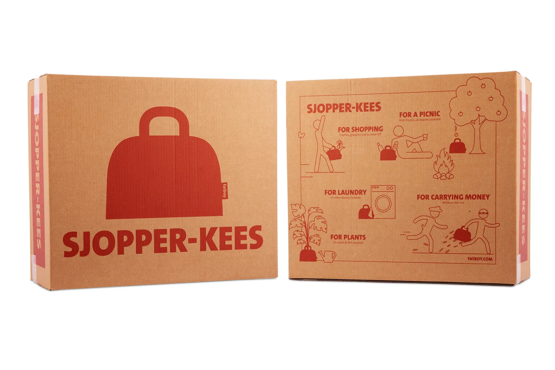 Fatboy Sjopper-Kees Sac, rouge, 47x17x44 cm