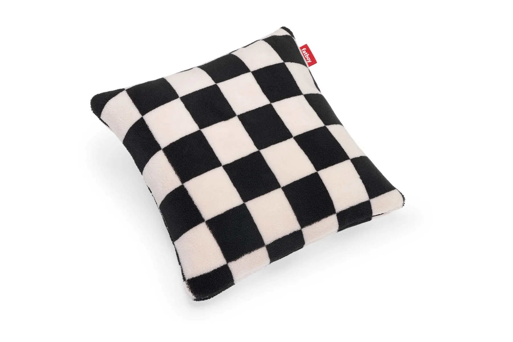 Fatboy Square Pillow Teddy Un coussin en tissu peluche ultra-doux, blanc, 50x50 cm