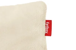 Fatboy Square Pillow Teddy Un coussin en tissu peluche ultra-doux, beige, 50x50 cm