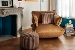 Fatboy Square Pillow Terry Coussin décoratif, marron, 50x50 cm
