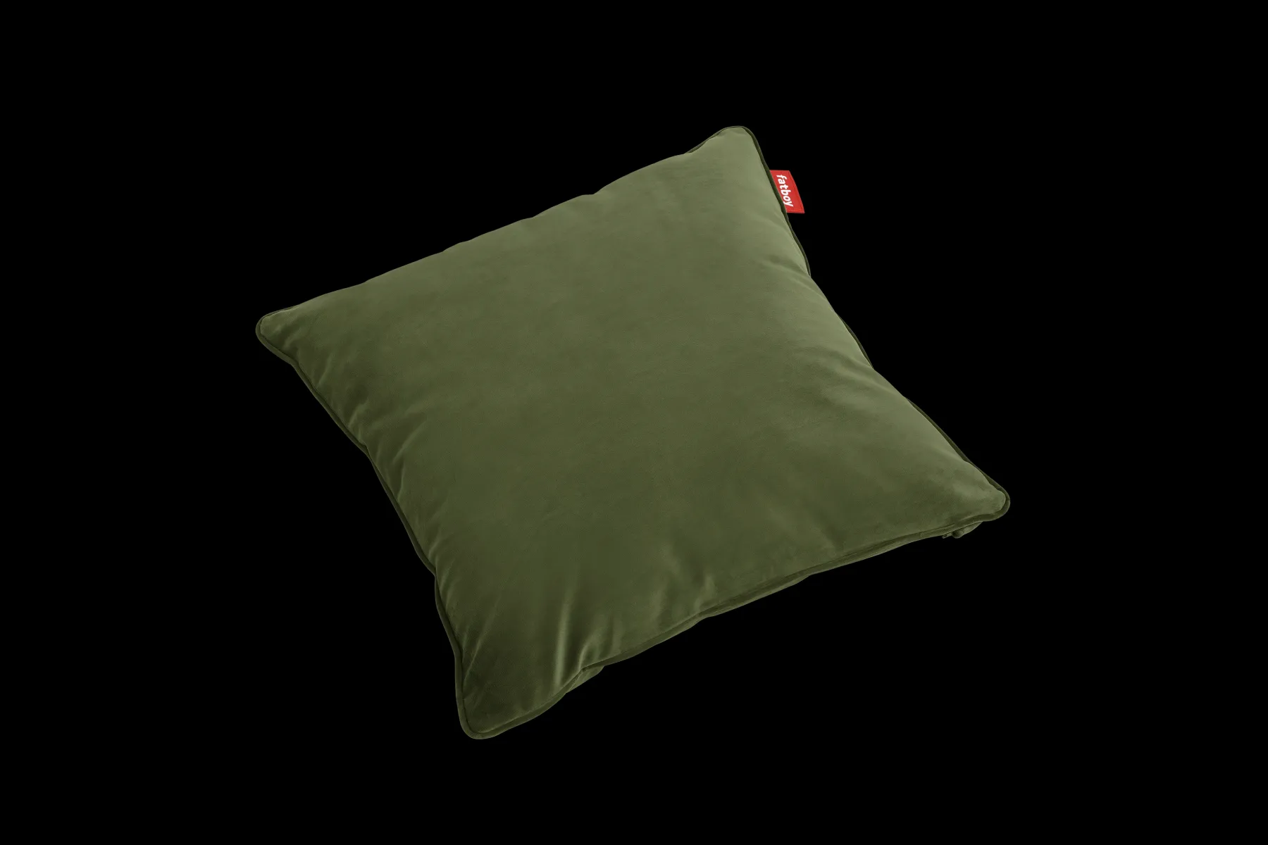 Fatboy Square Pillow Velvet Coussin décoratif, vert, 50x50x5 cm