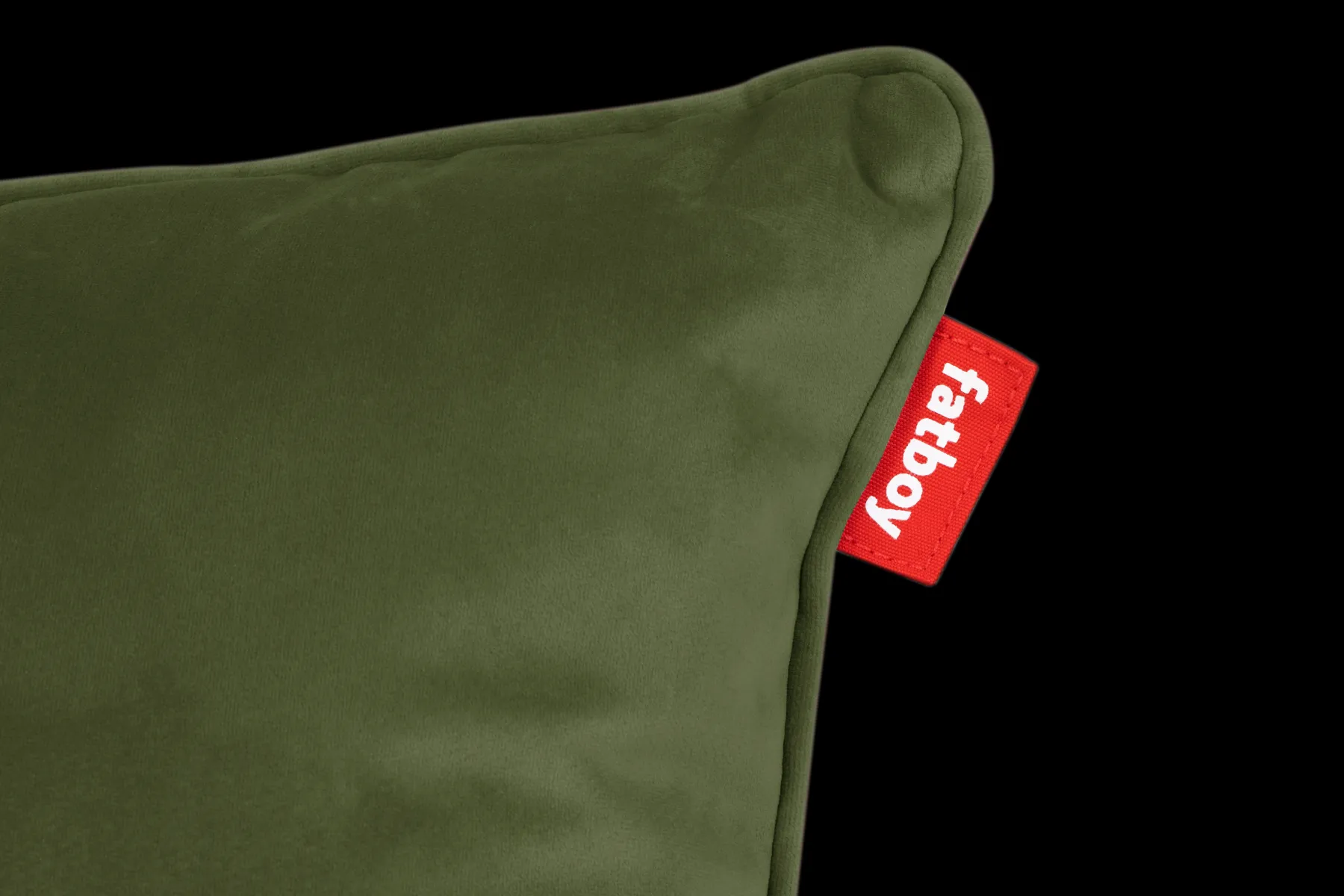 Fatboy Square Pillow Velvet Coussin décoratif, vert, 50x50x5 cm